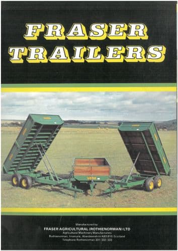 Fraser Trailer Range Brochure - Hay, Straw, Silage, Grain, Dump, Tipping