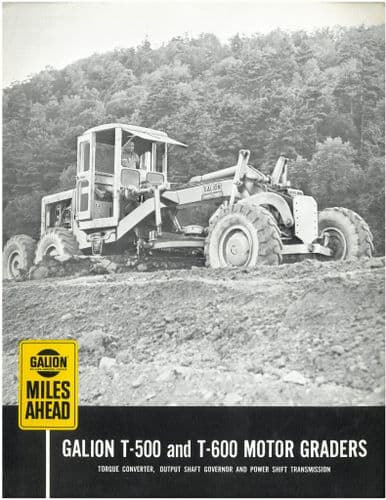Galion Motor Grader T500 & T600 Brochure
