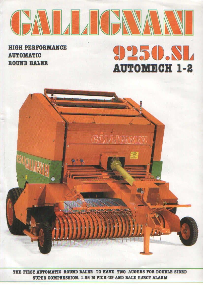 Gallignani Gallignani Round Baler 9250 SL Brochure