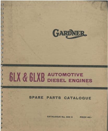 Gardner Diesel Engine 6LX & 6LXB Parts Manual