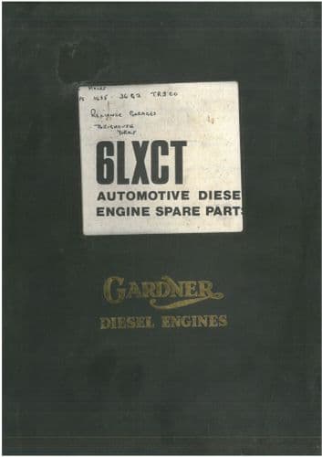 Gardner Engine Centrally Mounted Turbo Charger Automotive Diesel Engine Parts Manual