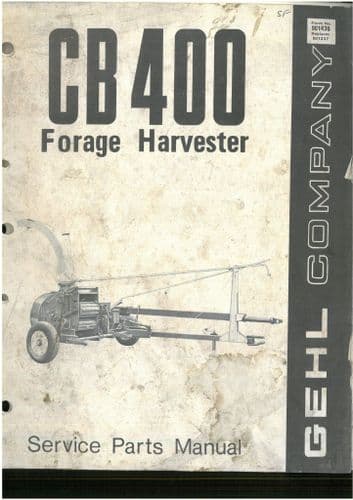 Gehl  Forage Harvester CB 400 Parts Manuals - CB400