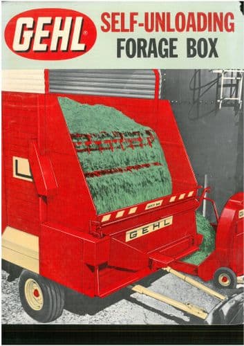 GEHL SELF UNLOADING FORAGE BOX BROCHURE