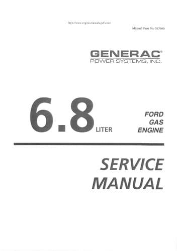 Generac Ford Gas Engine 6.8 Workshop Service Manual