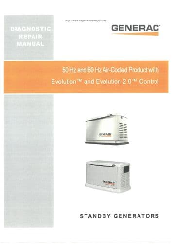 Generac Standby Generators Evolution & Evolution 2.0 Control Workshop Repair Manual