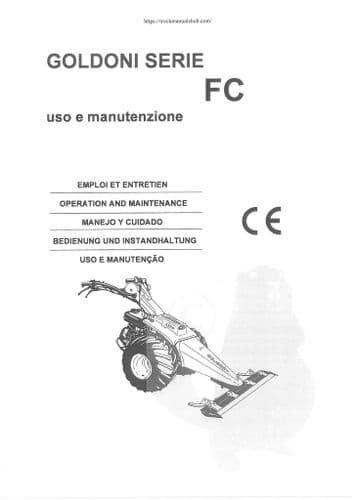 Goldoni 2 Wheel Tractor Series FC Operators Manual