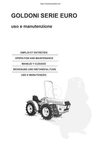 Goldoni Tractor Euro Operators Manual