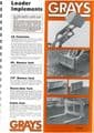 Grays Loader Forks Harrows Rollers Snowploughs Buckrakes 15 x Brochures In One Binder