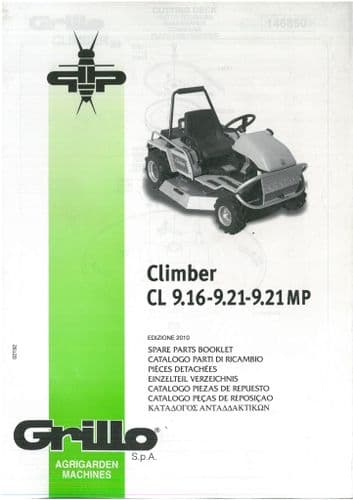 Grillo Mower Climber CL9.16 CL9.21 Parts Manual - CL 9.16 9.21