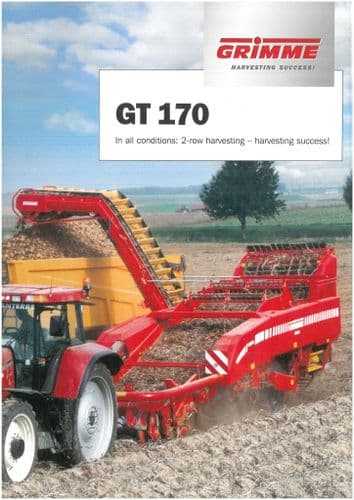 Grimme Harvester GT 170 - GT170M GT170S Brochure - GT170