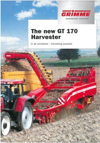 Grimme Harvester 'The New' GT 170 - GT170M GT170S Brochure