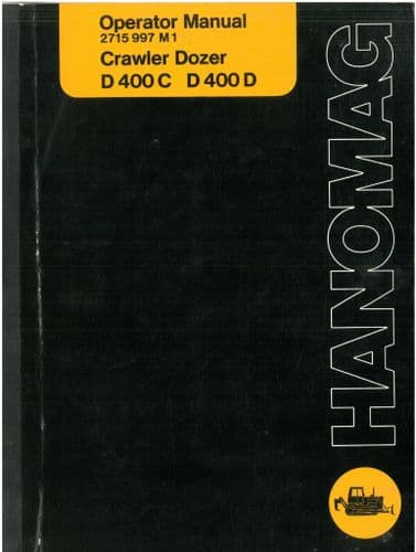 Hanomag Crawler Dozer D400C & D400D Operators Manual