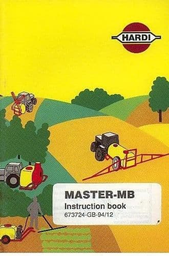 Hardi  Master MB Sprayer Operators Manual with Parts List