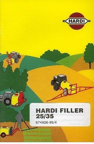 Hardi Sprayer Filler 25/35 Operators Manual with Parts List