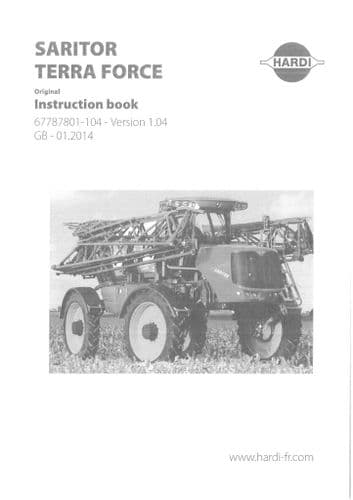 Hardi Sprayer Sarator Terra Force Operators Manual