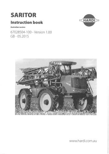 Hardi Sprayer Saritor Operators Manual