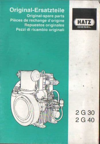 Hatz Engine 2G30 2G40 Parts Manual