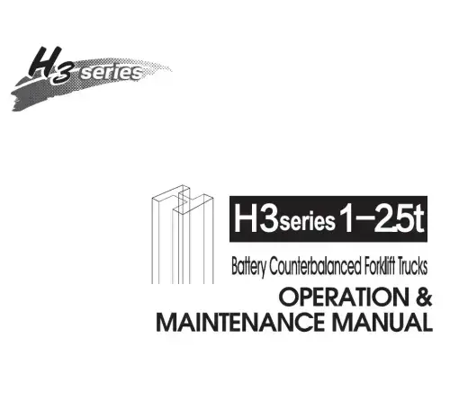 Heli Forklift Truck CPD20/CPD25  Operators Manual