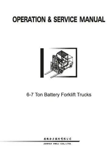 Heli Forklift Truck CPD60/CPD70 (G SERIES) Operators Manual