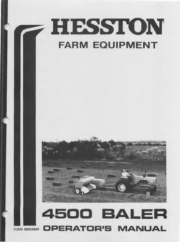 Hesston Baler 4500 Operators Manual