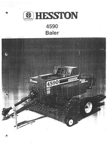 Hesston Baler 4590 Operators Manual - Fiatagri