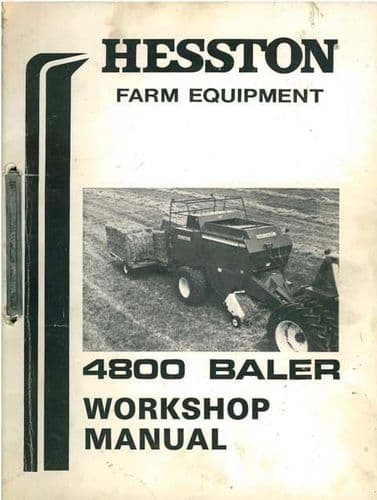 Hesston Baler 4800 Workshop Service Manual