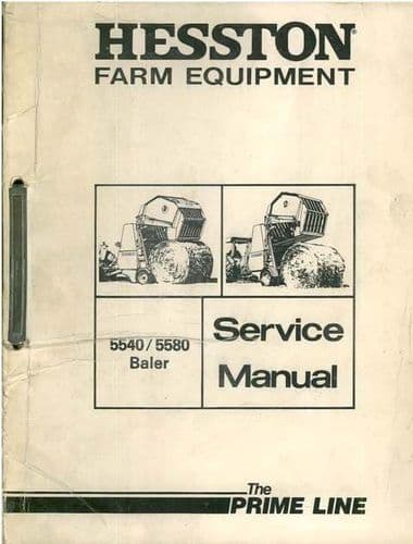Hesston Baler 5540 & 5580 Rounder Workshop Service Manual