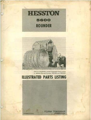 Hesston Baler 5600 Rounder Parts Manual