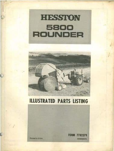 Hesston Baler 5800 Rounder Parts Manual