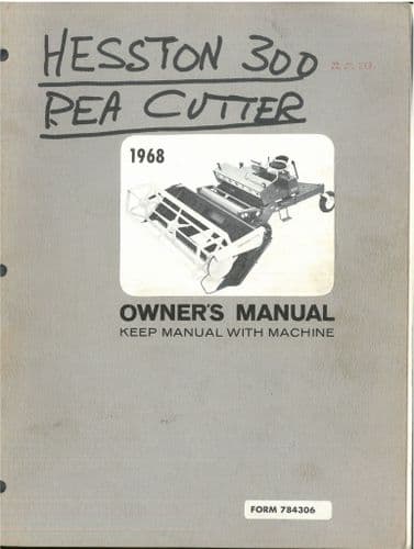 Hesston Windrower Conditioner 300 Operators Manual
