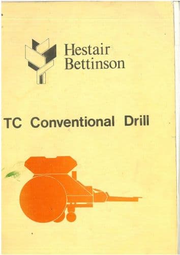 Hestair Bettinson TC Conventional Drill Operators Manual and Spare Parts List
