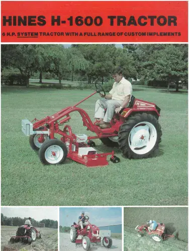 Hines Tractor H1600 Brochure - H 1600