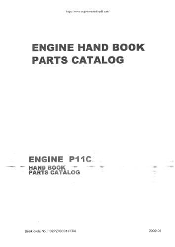 Hino Diesel Engine P11C Parts Manual