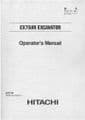 Hitachi Excavator EX75UR Operators Manual & Parts Manual