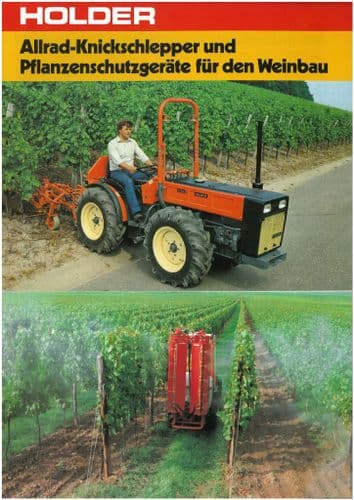 Holder Tractor C20 A50S A50 A62 A65 Brochure - IN GERMAN