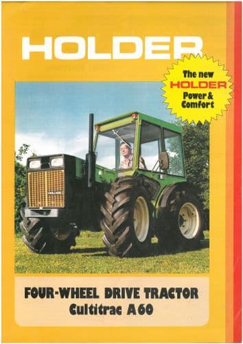 Holder Tractor Cultitrac A60 Brochure