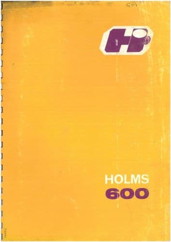 Holms  Sweeper  Attachments 600 - Parts Manual