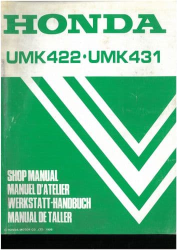 Honda Brush Cutter Trimmer UMK422 UMK431  Workshop Service Repair Manual