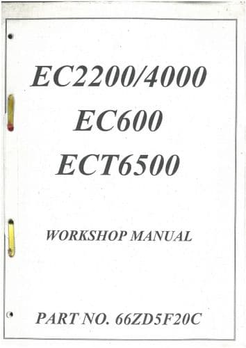 Honda Generator EC2200 4000 EC600 ECT6500 Work Shop Manual