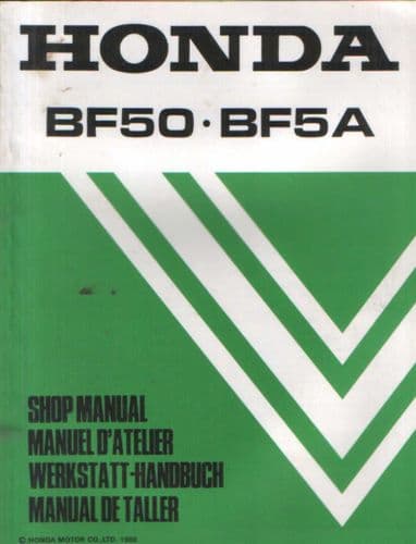 Honda Marine Outboard Motor BF50 BF5A Service Manual