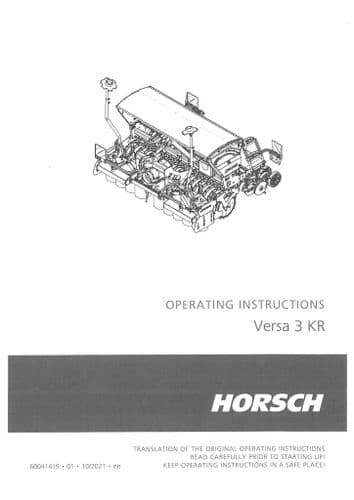 Horsch Seed Drill Maestro 12SW 18SW Operators Manual (1)