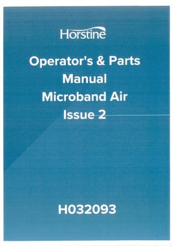 Horstine Fertiliser Spreader MicrobandAir Operators Manual and Spare Parts List