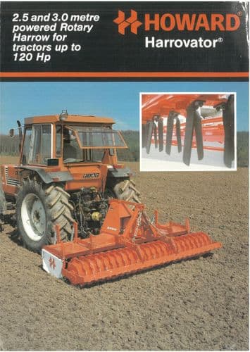 Howard Rotary Harrow  - Harrovator - 25 & 30 - 2.5 & 3.0 Metre  Brochure