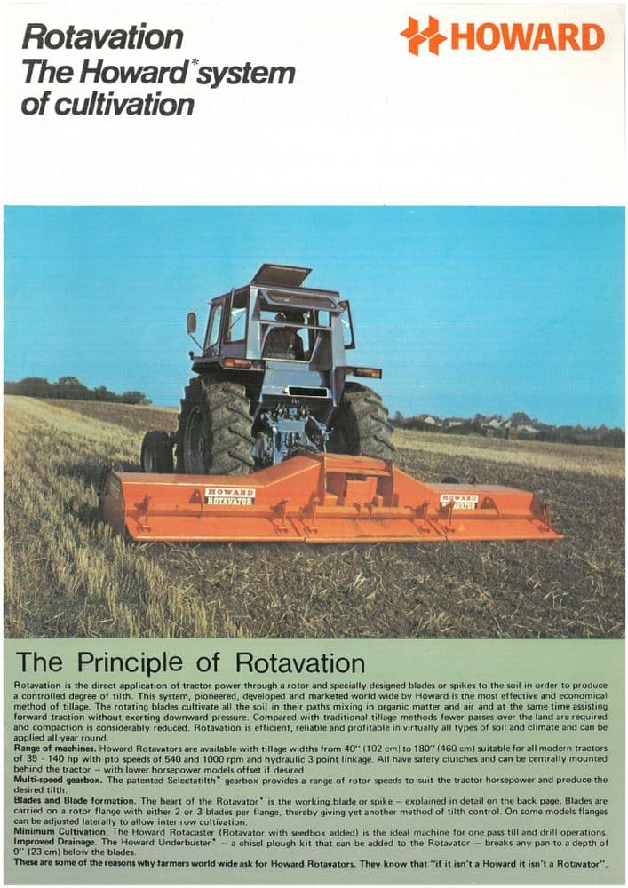 Howard Rotavation - Series P E S & M ST Rotavator Rotacaster Rotacadet ...