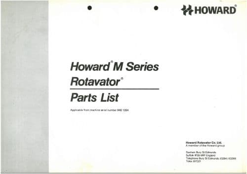 Howard Rotavator M Series 80