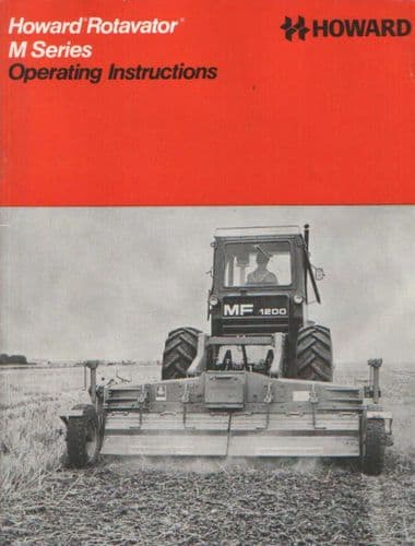 Howard Rotavator M Series Operators Manual