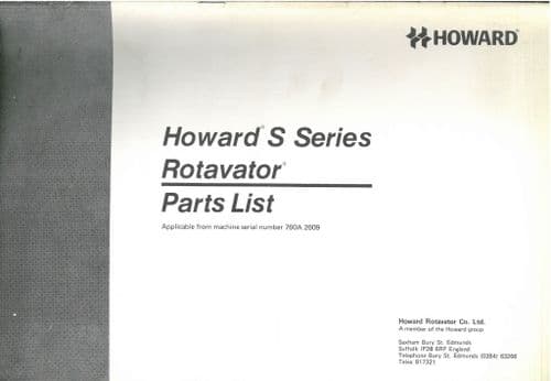 Howard Rotavator S Series 80