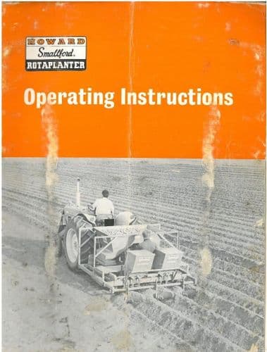Howard Smallford Rotaplanter Operators Manual