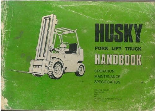 Husky Fork Lift Truck 8000 10000 12000 14000 Operators Manual