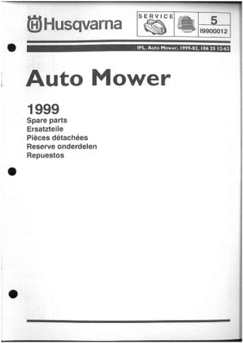 Husqvarna Auto Mower 1999 Parts Manual
